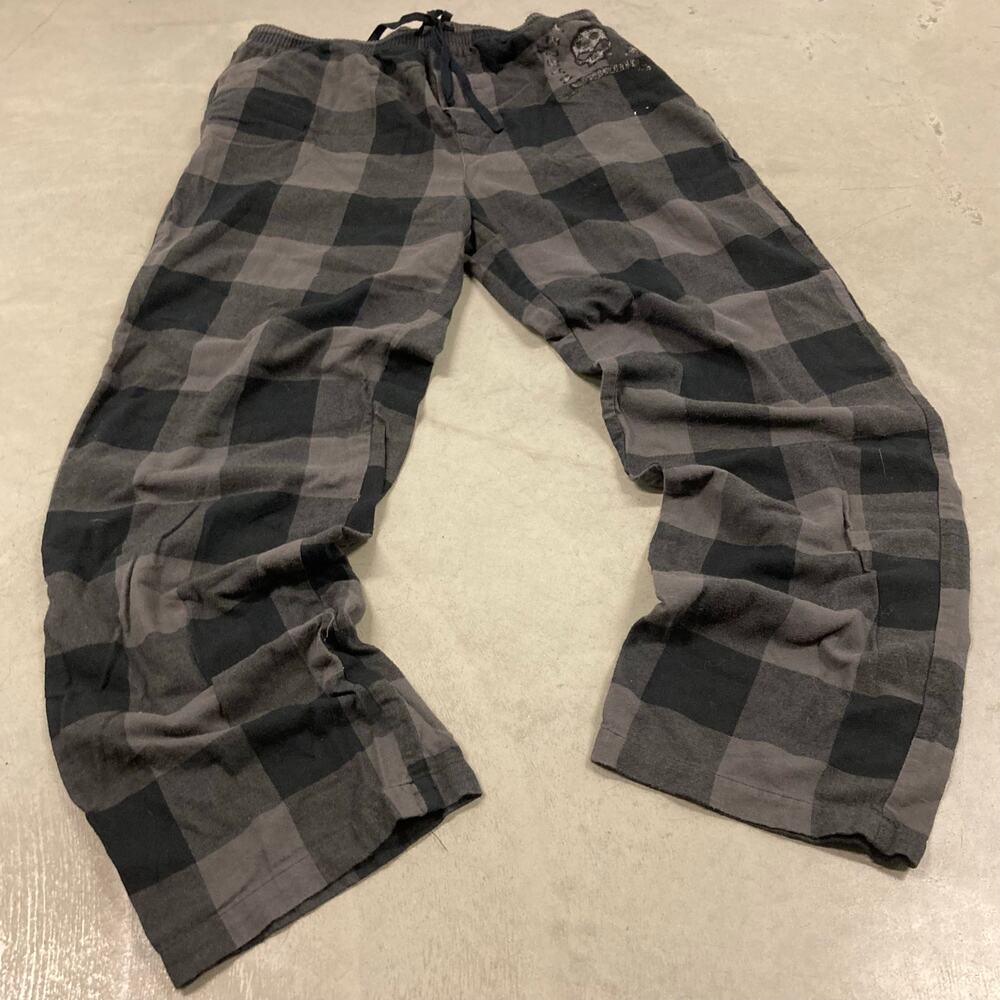 Y2K Harley Davidson flannel sleep sweatpants 34x31